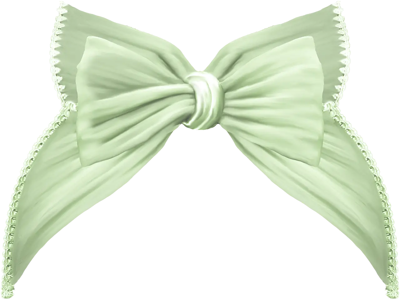 Green Decorative Fabric Bow for Gifts