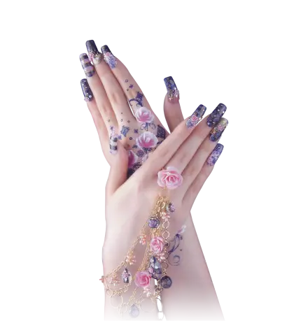 Beautiful decorated hands