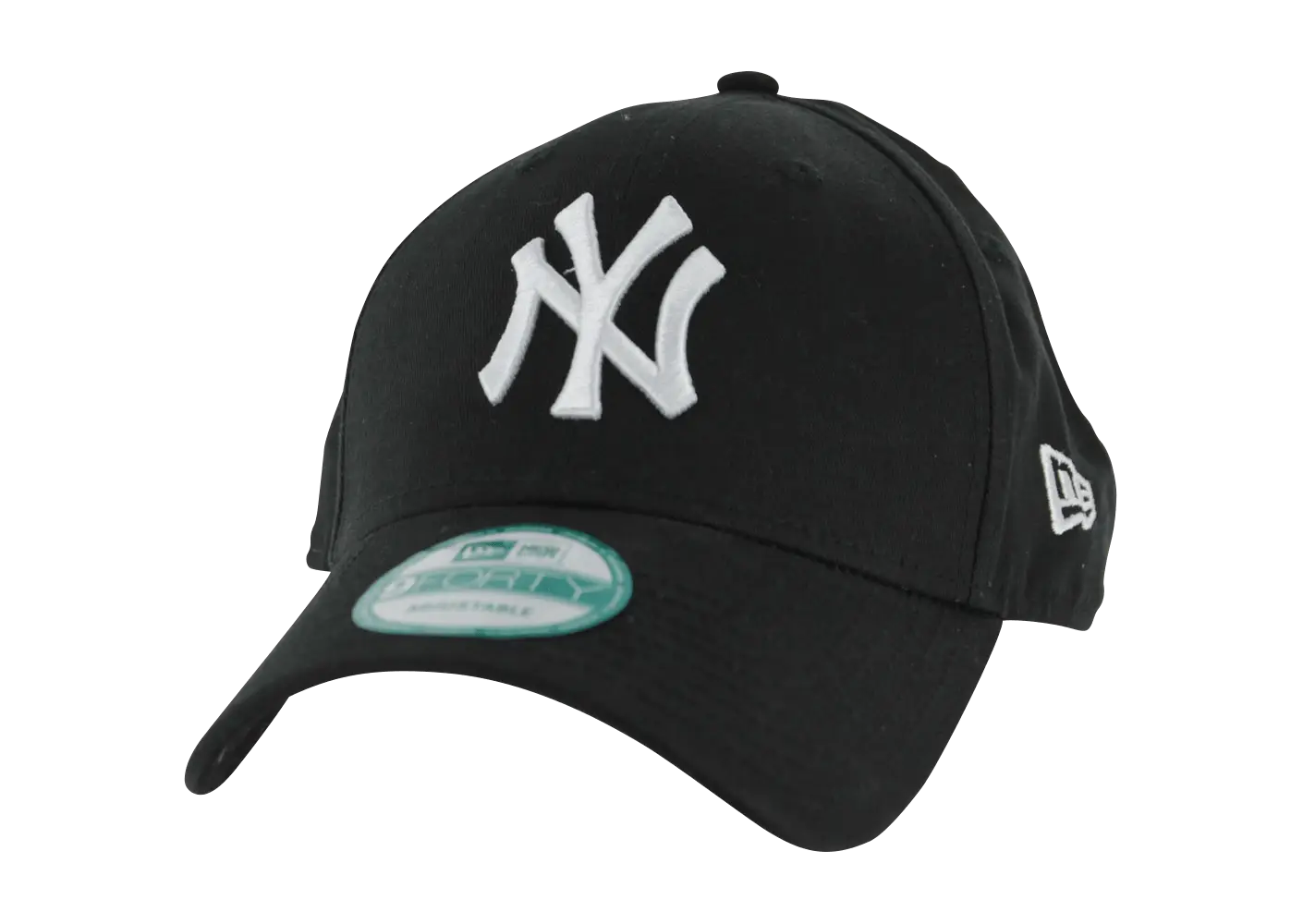 Black Baseball Cap with White Logo