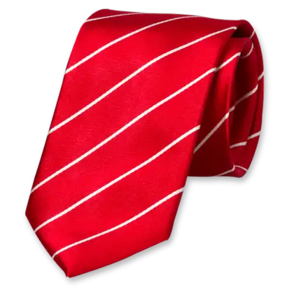 Red Striped Tie for Formal Occasions
