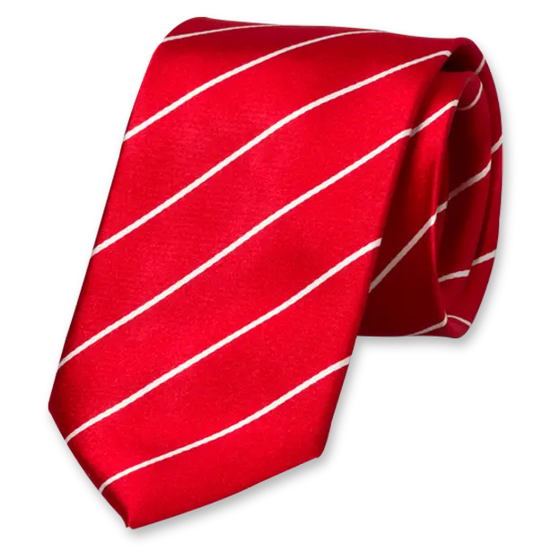 Red Striped Tie for Formal Occasions