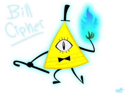 Bill Cipher Cartoon Character