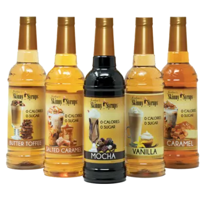Assorted Skinny Syrups Bottles