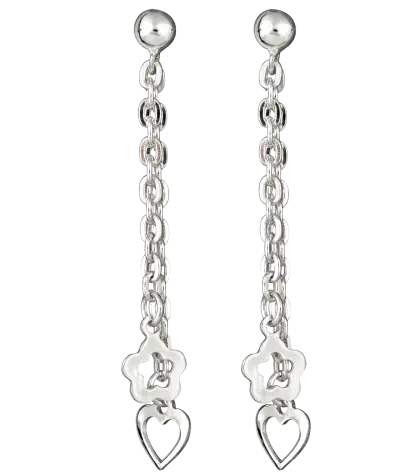 Charming Silver Earrings