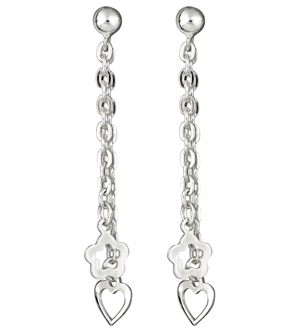 Charming Silver Earrings