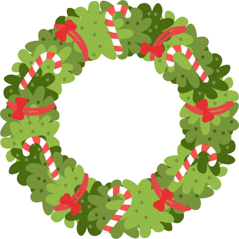 Festive Christmas Wreath with Candy Canes