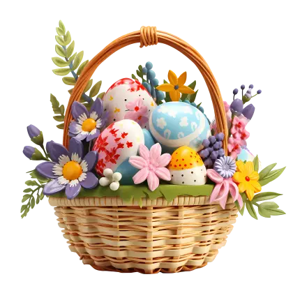 Beautiful Decorative Easter Egg Basket