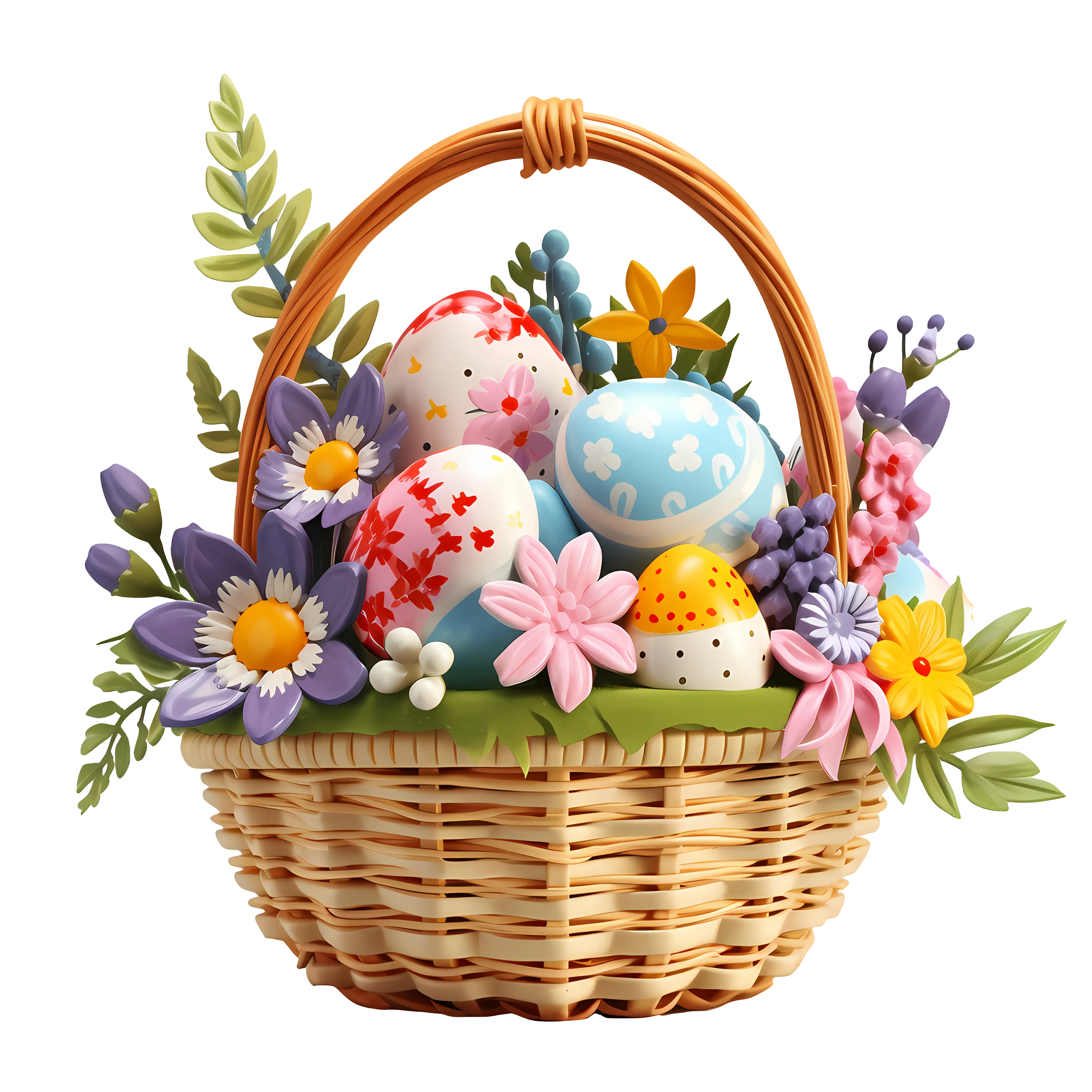 Beautiful Decorative Easter Egg Basket