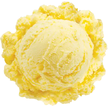 Yellow Frozen Ice Cream Scoop