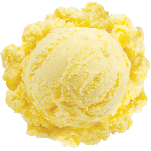 Yellow Frozen Ice Cream Scoop