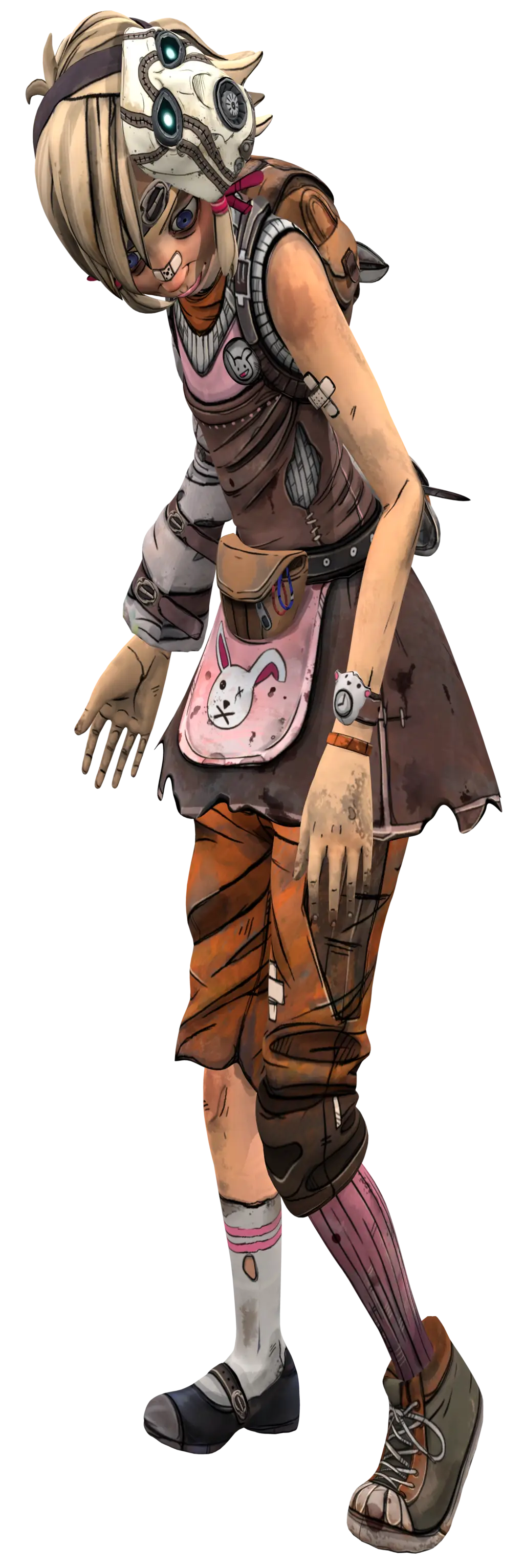 Cartoon Character with Goggles and Apron