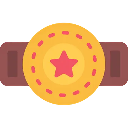 Yellow Star Belt Illustration