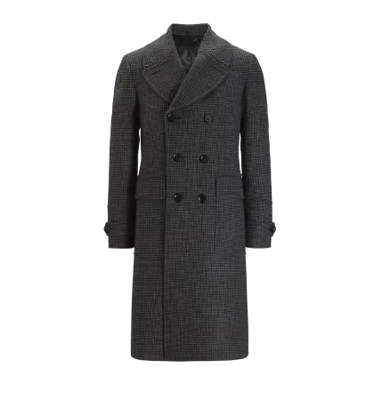 Gray Men&#039;s Overcoat for Formal Wear