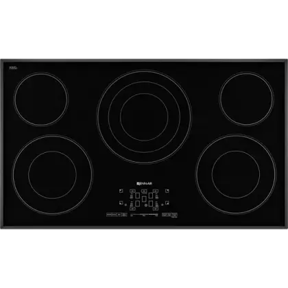 Black Induction Stove Top with Five Cooking Surfaces