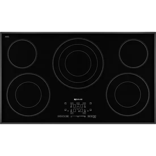 Black Induction Stove Top with Five Cooking Surfaces