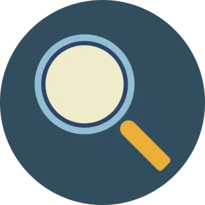 Magnifying Glass Icon for Search Concept