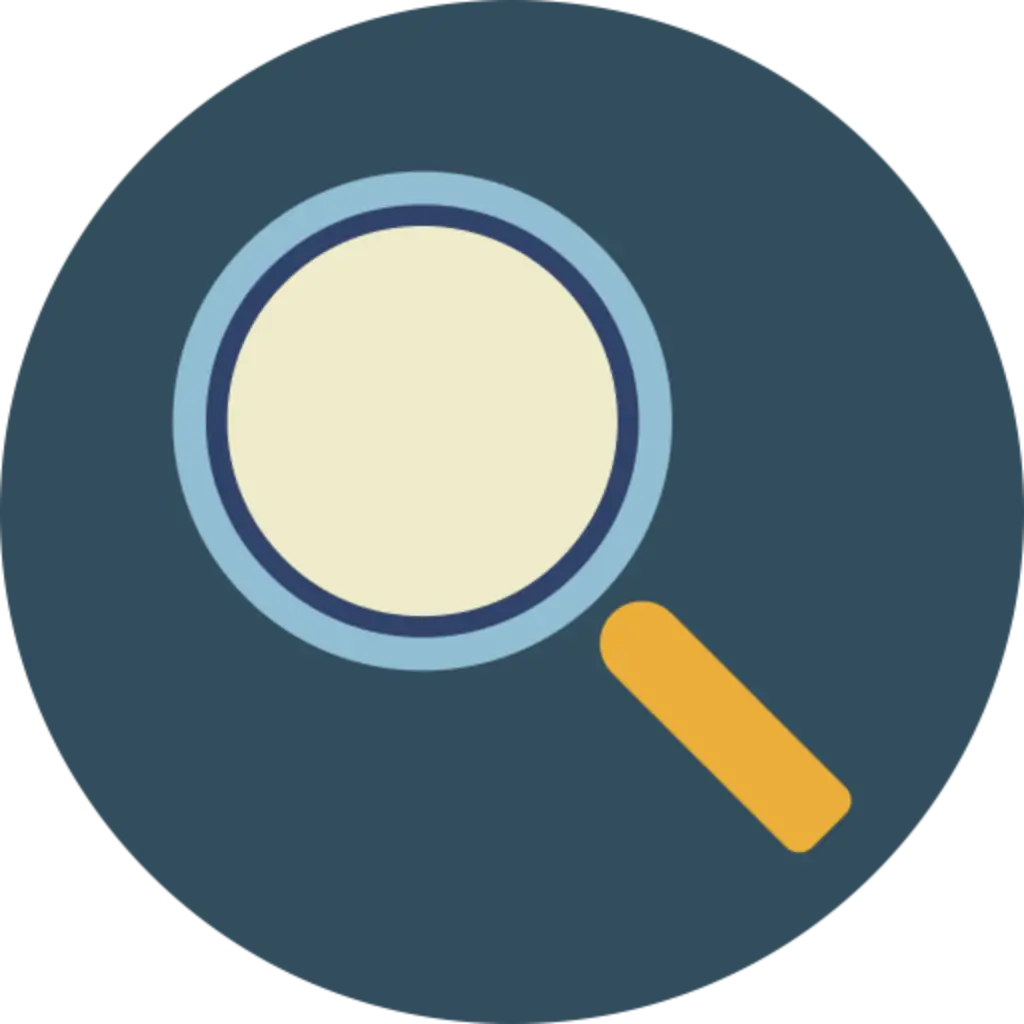 Magnifying Glass Icon for Search Concept