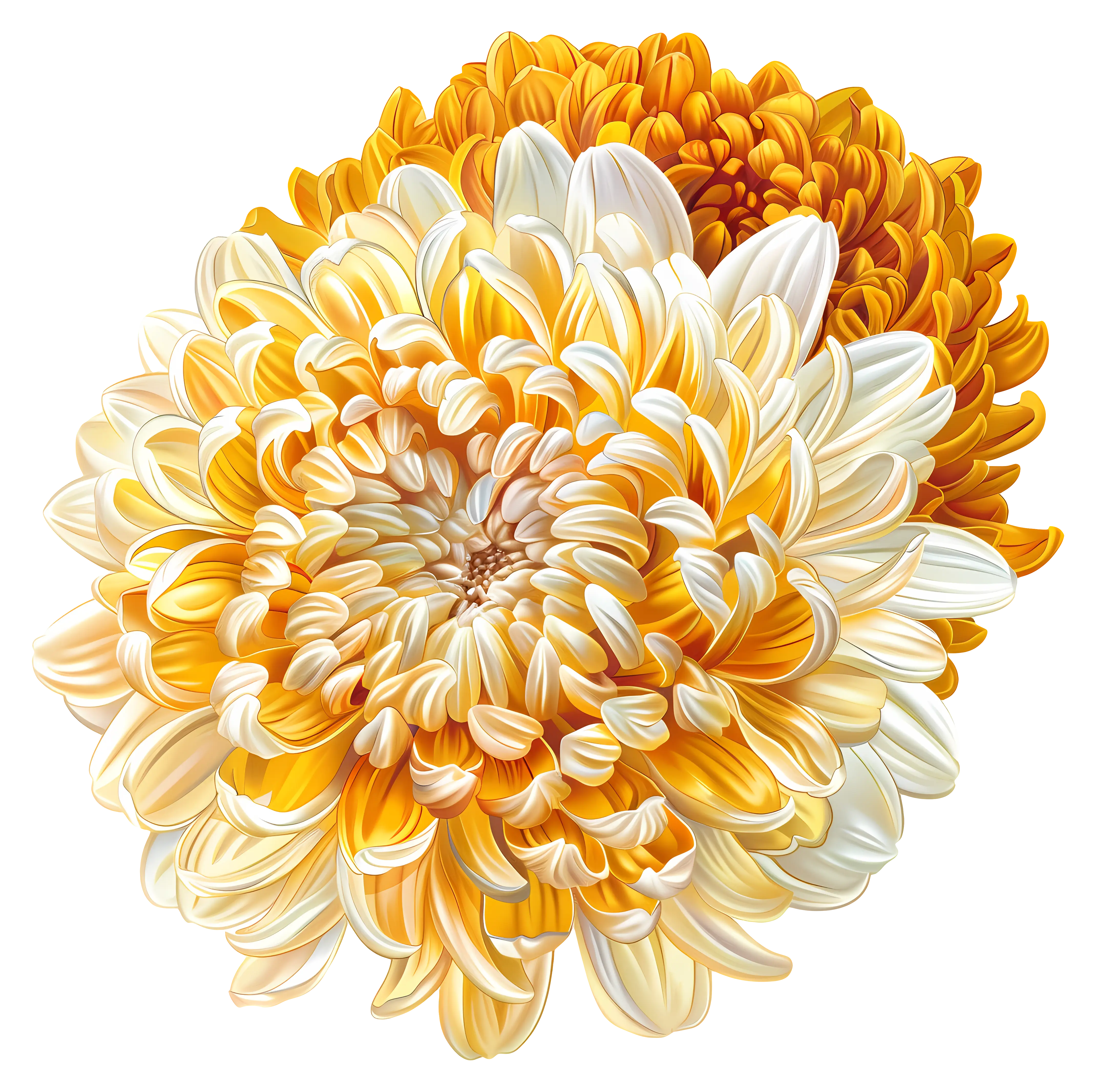 Vibrant Yellow Chrysanthemums
