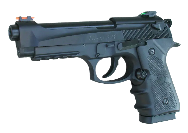 Modern Black Handgun Design for Tactical Use