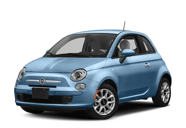 Blue Compact City Car