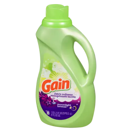 Green Detergent Bottle with Label