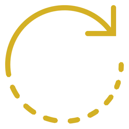 Dashed Right Arrow in Circle