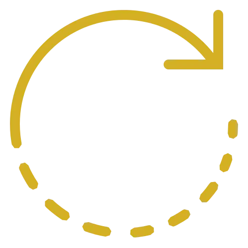 Dashed Right Arrow in Circle
