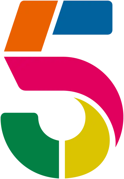 Colorful Decorative Number 5