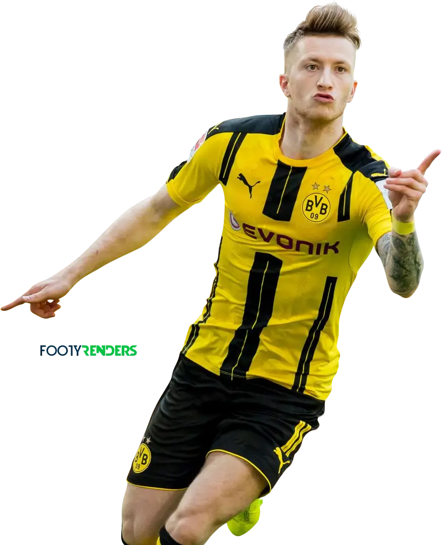 Dynamic Football Player in Yellow Jersey