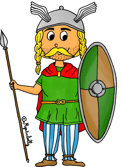 Cartoon Viking Warrior
