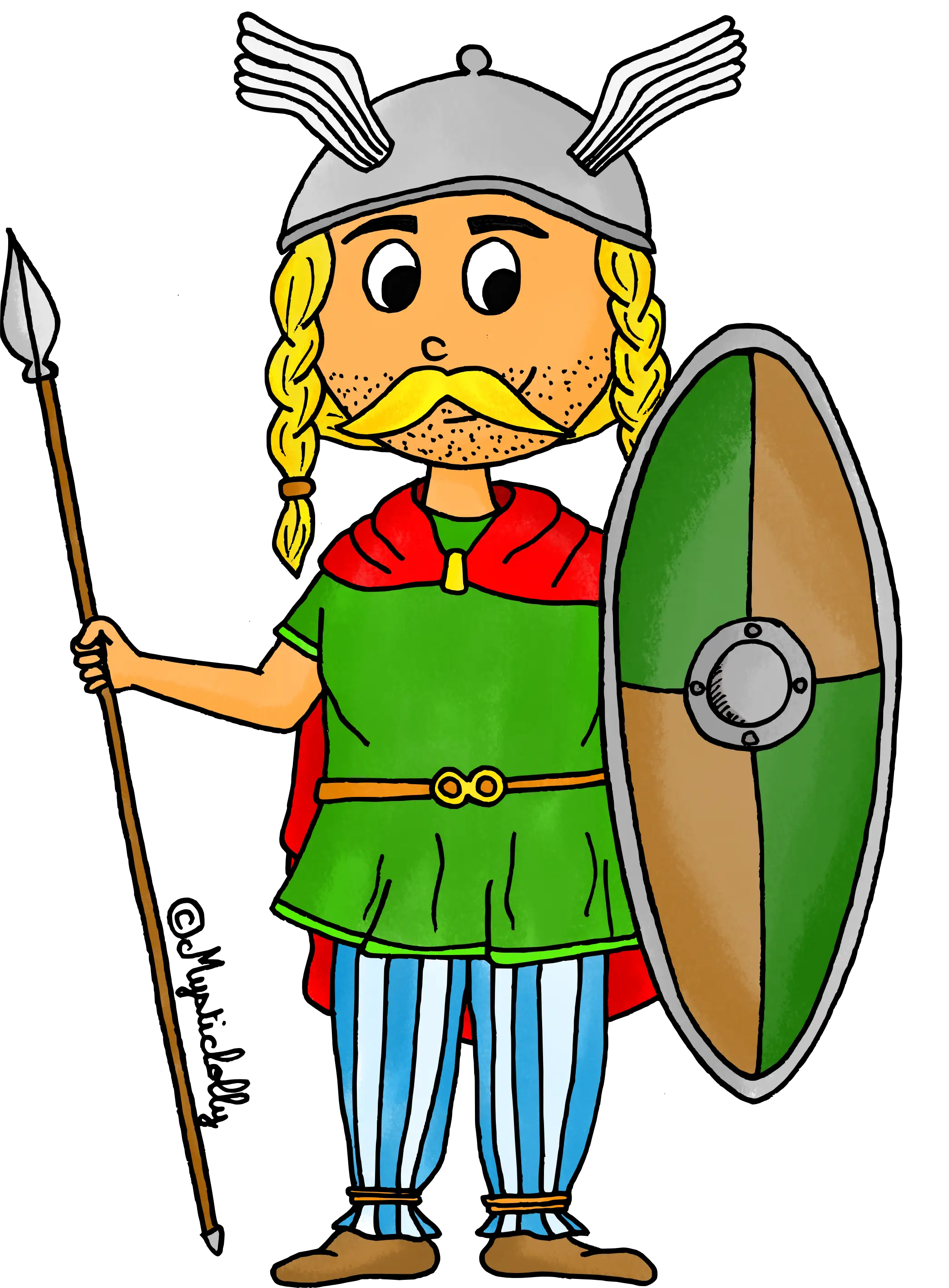 Cartoon Viking Warrior