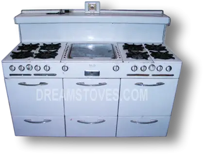 White Vintage Kitchen Stove