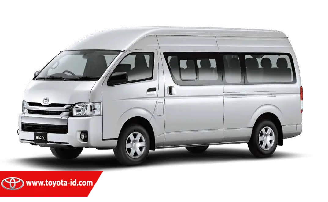 White Passenger Minivan Front View