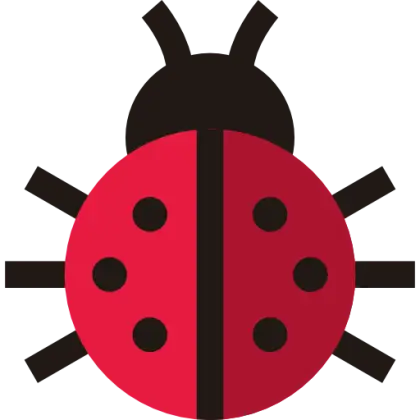 Minimalist Cartoon Ladybug