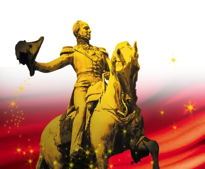 Golden Equestrian Statue