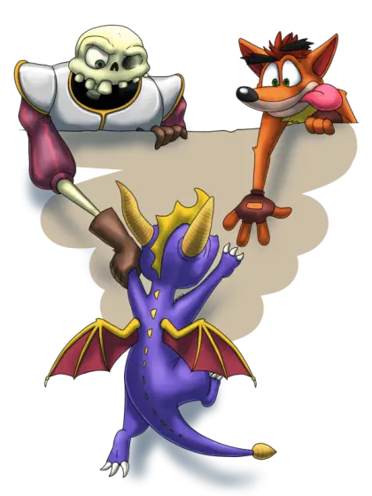 Cartoon Characters in Adventure