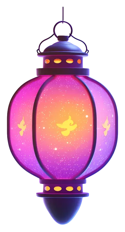 Glowing Purple Lantern