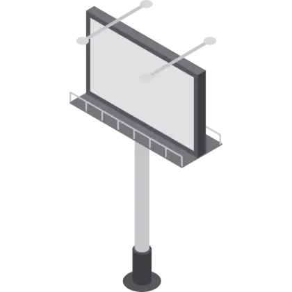 Isometric Billboard on a Stand
