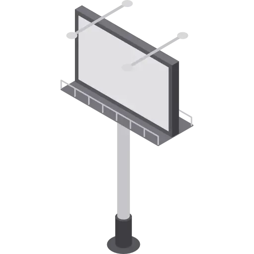Isometric Billboard on a Stand