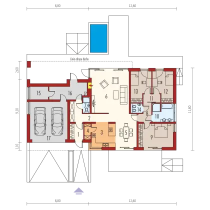 House Floor Plan with Detailed Room Layout