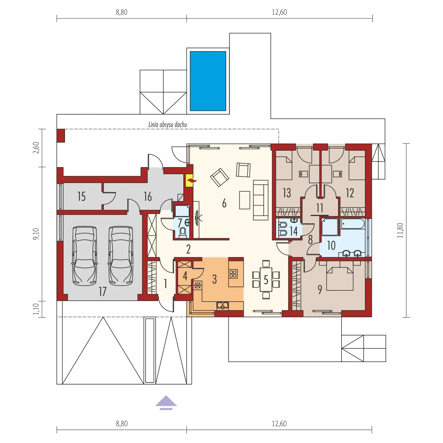 House Floor Plan with Detailed Room Layout