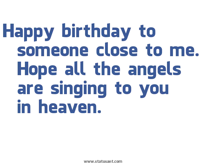Birthday Message for Someone in Heaven