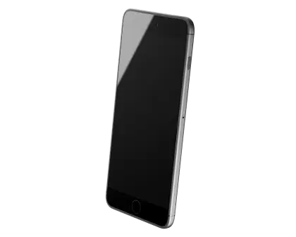 Stylish Floating Black Smartphone Design