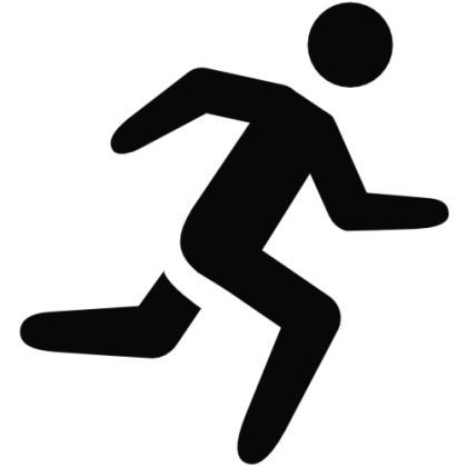 Running Person Icon for Fitness