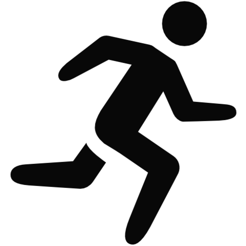Running Person Icon for Fitness