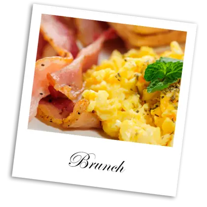 Delicious Brunch with Scrambled Eggs and Bacon