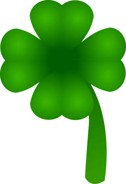 Green Four-Leaf Clover