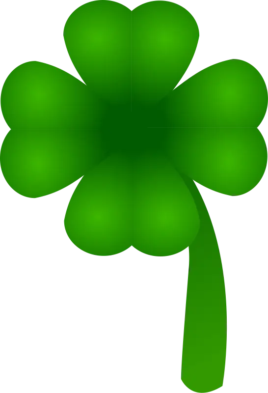Green Four-Leaf Clover