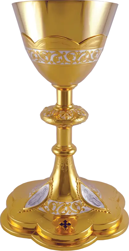 Golden Decorative Chalice with Intricate Details