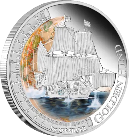 Golden Hind Silver Coin